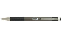 26341 Kuličkové pero F301, modrá, 0,24 mm, stiskací mechanismus, antracitové tělo, ZEBRA