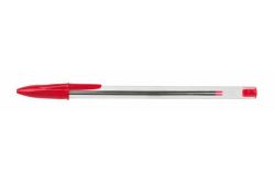 VICTORIA  Kuličkové pero, červená, 0,7mm, s uzávěrem, VICTORIA ,balení 50 ks