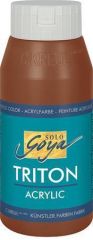 Akrylová barva TRITON SOLO GOYA, oxid tm.hnědá, 750 ml, KREUL