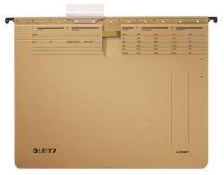 Leitz  Závěsné desky ALPHA® s rychlovazačem, přírodní hnědá, A4, karton, LEITZ ,balení 25 ks