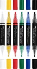 Akrylový popisovač Shake&Paint, 6 různých barev, 1,0/3,0 mm, oboustranný, FABER-CASTELL 285507