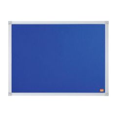 Nobo  Textilní nástěnka Essential, modrá, 60 x 45 cm, hliníkový rám, NOBO 1915680
