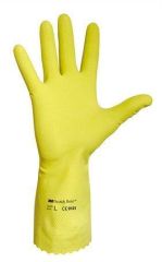 Pracovní rukavice, latex, velikost 7, žluté ,balení 10 ks