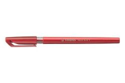 Kuličkové pero Excel, červená, 0,38mm, s uzávěrem, STABILO ,balení 10 ks