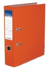 VICTORIA  Pákový pořadač Basic, oranžová, 75 mm, A4, s ochranným spodním kováním, PP/karton, VICTORIA