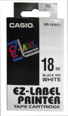Casio  Páska, 18 mm x 8 m, CASIO, bílá-černá
