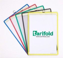 Tarifold  Závěsná prezentační kapsa, mix barev, A4, kovový rámeček s okem na zavěšení, DJOIS ,balení 5 ks