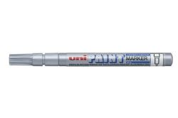 UNI  Lakový popisovač PX-21, stříbrná, 0,8-1,2mm, UNI