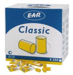 Zátky do uší, z měkké pěny, 250 ks, Ear Classic ,balení 250 ks