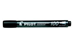 PILOT  Permanentní popisovač Permanent Marker 100, černá, 1 mm, kuželový hrot, PILOT
