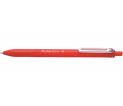 Pentel  Kuličkové pero iZee, červená, 0,35 mm, stiskací mechanismus, PENTEL BX467-B