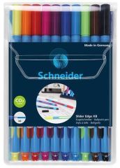 SCHNEIDER  Kuličkové pero Slider Edge XB sada, mix barev, 0,7 mm, s uzávěrem, SCHNEIDER
