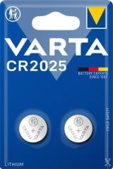 Knoflíková baterie CR2025, 2ks, VARTA ,balení 2 ks