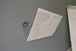 Držák na katalogy FLEXIPLUS, transparentní, na zeď, A4, na šířku, magnetický, DURABLE 1709021400