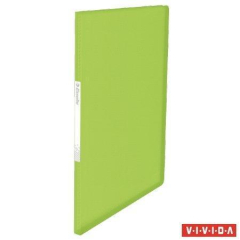 ESSELTE  Katalogová kniha Vivida, měkká, zelená, A4, 20 kapes, ESSELTE