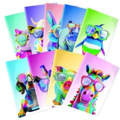 Sešit Animal, A4+, linkovaný, 40+2 listů, žirafa, MITAMA 62733-90103