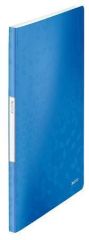 Katalogová kniha Wow, modrá, 20 kapes, A4, LEITZ
