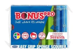 BONUS  Houba na nádobí, mix barev, tvarovaná, extra velká, 4 ks, BONUS B118 ,balení 5 ks