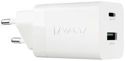 Síťová nabíječka Speed, 1x USB, 1x USB-C, 38W, VARTA 57955101111