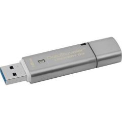 USB Flash disk DTLPG3, 16GB, stříbrná, USB 3.0, zabezpečení heslem, KINGSTON