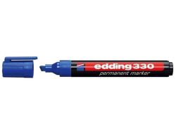 Permanentní popisovač ED 330, modrá, 1-5mm, klínový hrot, EDDING