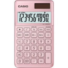Casio  Kalkulačka SL 1000, růžová, 10 místný displej, CASIO