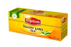 Čaj, černý, 25x2 g, TWININGS Yellow label