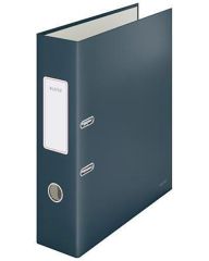 Pákový pořadač Cosy Soft Touch, matně šedá, karton, A4, 180°, 80 mm, LEITZ