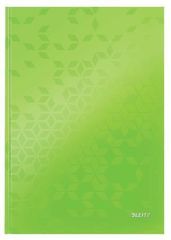 Zápisník Wow, zelená, linkovaný, A4, tvrdé desky, 80 listů, LEITZ