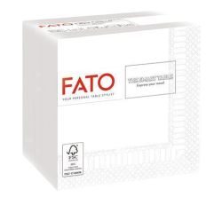 FATO  Ubrousky Smart Table, bílá, 1/4 skládání, 25x25 cm, FATO ,balení 100 ks