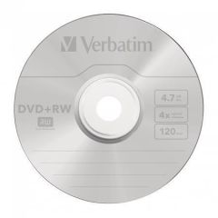 Verbatim  DVD+RW, 4,7GB, 4x, Verbatim, jewel box