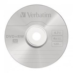 DVD+RW, 4,7GB, 4x, Verbatim, jewel box