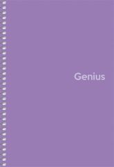 SHKOLYARYK  Spirálový sešit Genius, mix motivů, čtverečkovaný, A5, 80 listů, PP desky, SHKOLYARYK A5-080-6806K