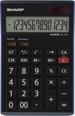SHARP  Kalkulačka, stolní, 14místný displej, SHARP EL-145TBL