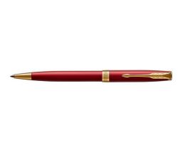 Parker  Kuličkové pero Royal Sonnet, modrá, 1 mm, kovové červené tělo, zlatý klip, PARKER 7010568002