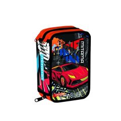 Penál plný Triplo, auto, MITAMA 64862