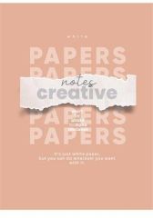 SHKOLYARYK  Sešit Notes Creative, mix motivů, A4, čtverečkovaný, 80 listů, SHKOLYARYK A4-080-5244K