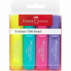 Faber Castell  Zvýrazňovač 1546 Pastel, 4 barvy, 1-5 mm, FABER-CASTELL