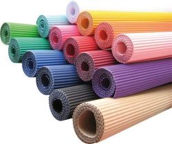 NO NAME  Vlnitá lepenka, 50x70cm, tm.fialová