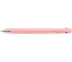 Kuličkové pero Blen 3C, růžová, 0,24 mm, stiskací mechanismus, 3-barevné, ZEBRA 53132