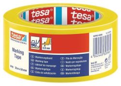 TESA  Vyznačovací páska na podlahy Professional 60760, žlutá, 50 mm x 33 m, TESA