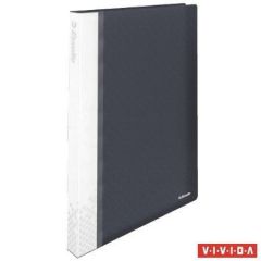 ESSELTE  Katalogová kniha se štítkem Vivida, pevná, černá, A4, 40 kapes, ESSELTE