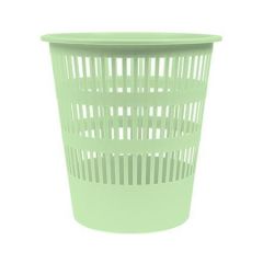 Odpadkový koš, pastelově zelený, plastový, nerozbitný, 12 litrů,  DONAU D307-06