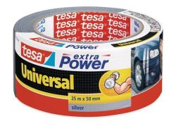 Textilní páska extra Power 56388, stříbrná, 50 mm x 25 m, univerzální, TESA