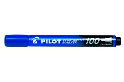 PILOT  Permanentní popisovač Permanent Marker 100, modrá, 1 mm, kuželový hrot, PILOT