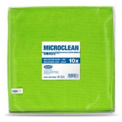 Utěrka MicroCLEAN, zelená, univerzální, 10 ks, 32 x 32 cm, BONUS B333 ,balení 10 ks