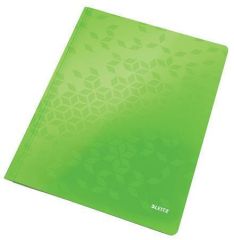 Desky s rychlovazačem Wow, zelená,  A4, laminovaný karton, LEITZ