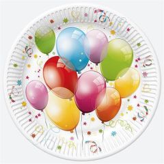 Papírový talíř Balloon, 23 cm ,balení 6 ks