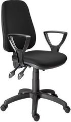 Kancelářská židle 1140, černá, textilní, černá základna