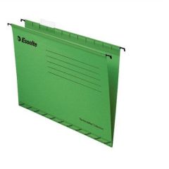 Zesílené závěsné desky Classic, zelená, A4, recyklovaný karton, ESSELTE ,balení 25 ks